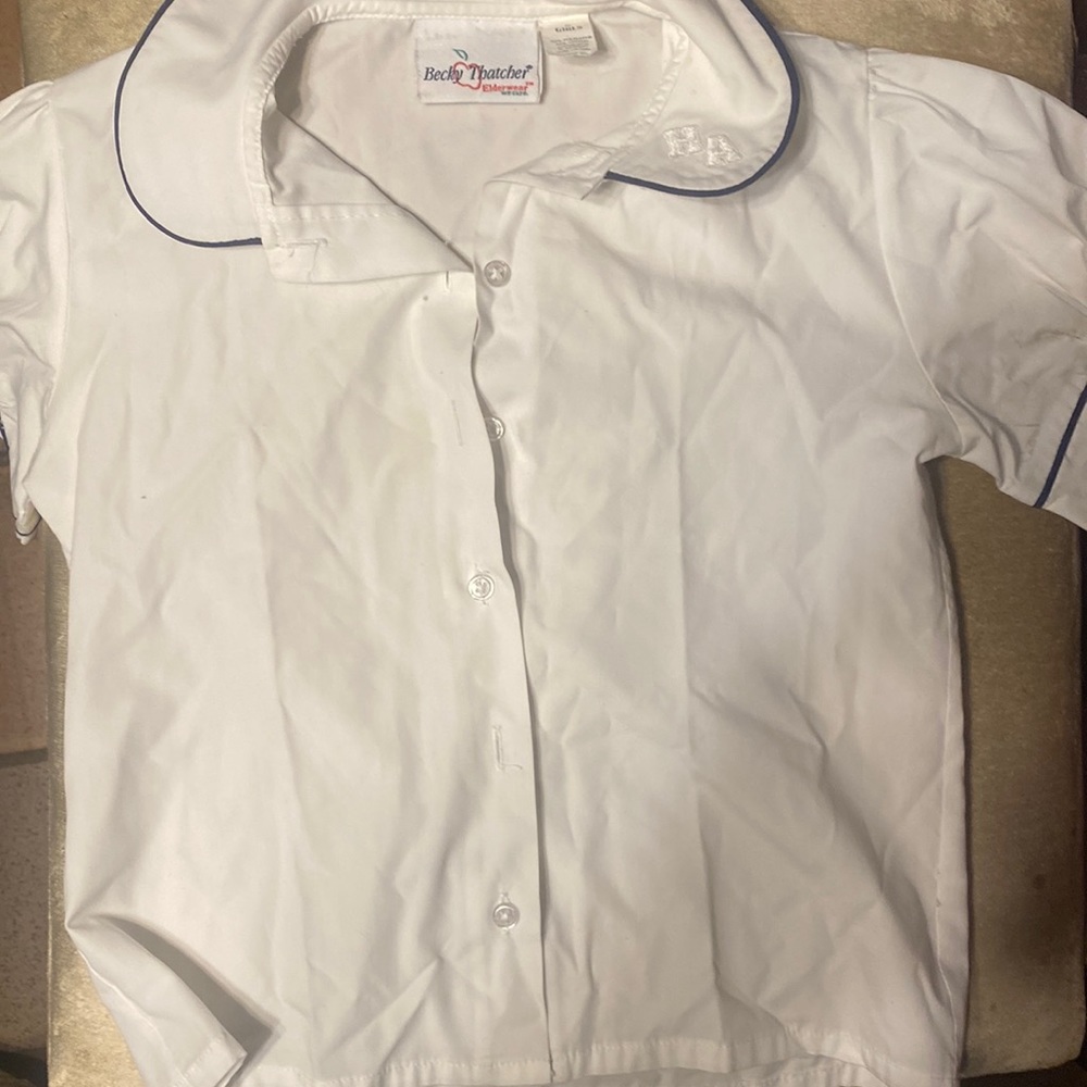 Becky Thatcher Elderwear school uniform button down blouse